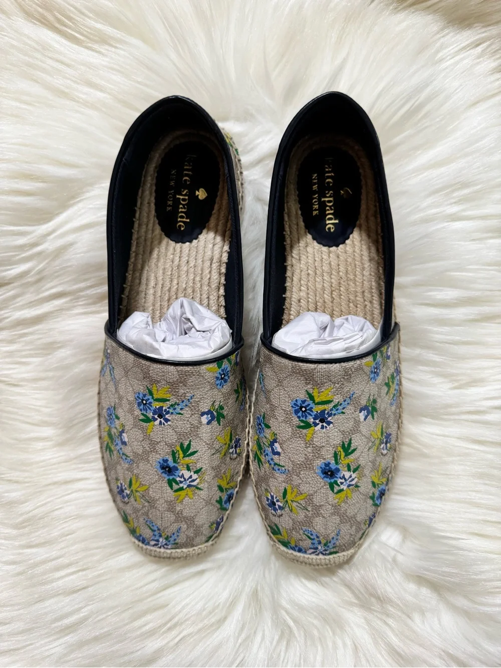 Kate Spade || Gwen Spade Flower Espadrille